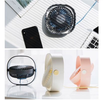 129*122*52 mm Mini Desktop USB Fan com conveniência de carregamento e design leve