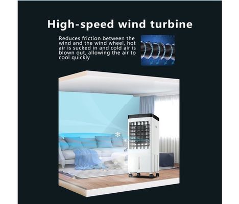 Ventilador de refrigeração doméstico 10L Tanque de água Ventilador de ar condicionado de grande capacidade Controle remoto
