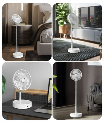 Instalação no chão Ventilador de bolso dobrável Função regável recarregável para abastecimento de ar
