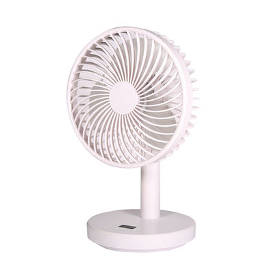 Ventilador de mesa de plástico impresso com tela de seda para banheiro e sistema de circulação de ar USB