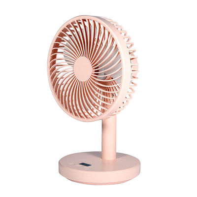 Ventilador de mesa de plástico impresso com tela de seda para banheiro e sistema de circulação de ar USB