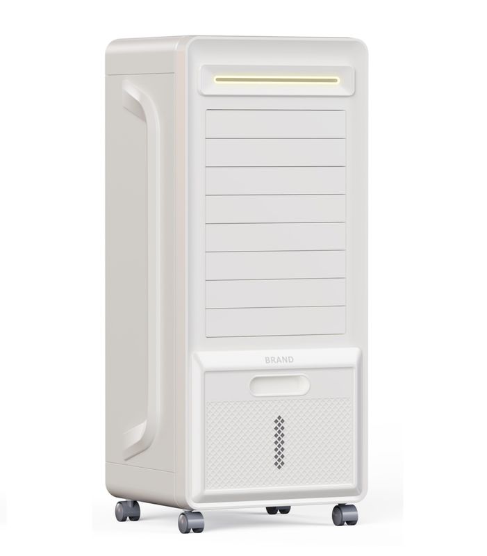 Refrigerador de ar evaporativo para espaço pessoal com ecrã LED de controlo digital