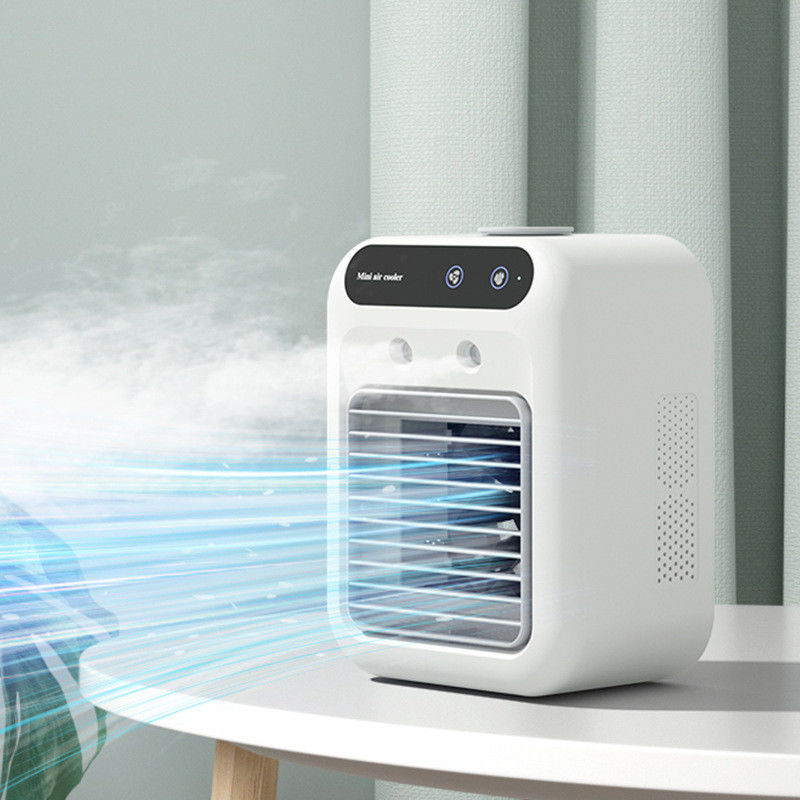 Mini ventilador de ar condicionado de escritório com refrigeração por água e luz noturna Peso líquido 700g