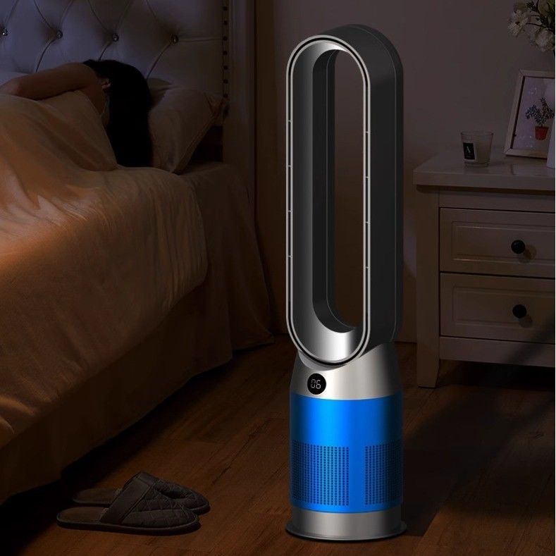 Ventilador de chão inteligente 3 em 1 com funções de resfriamento e aquecimento e controle remoto