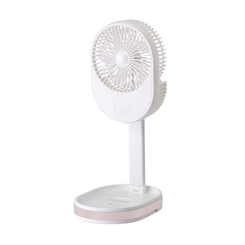 Logotipo personalizado Ventilador dobrável portátil pequeno para carregamento de escritório doméstico ao ar livre