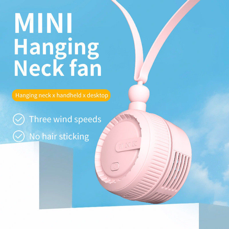Ventilador de pescoço portátil portátil com alta capacidade de vento e fonte de alimentação DC5V