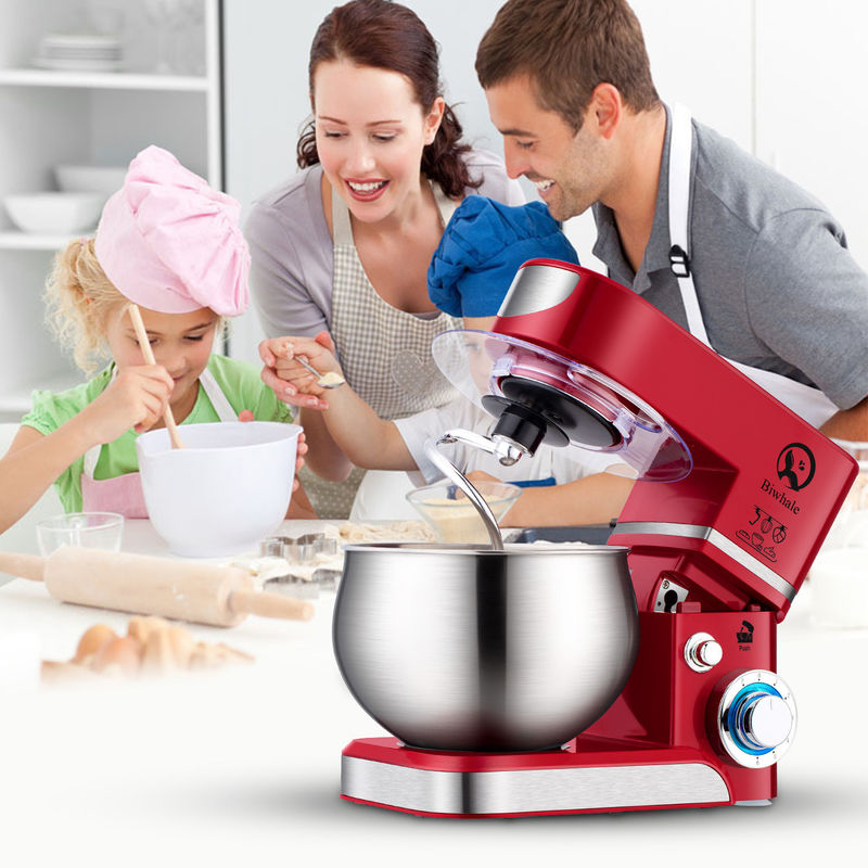 NO Aplicativo controlado 5L de aço inoxidável Stand de mistura de tigela alimentos para cozinha artesanal casa misturador