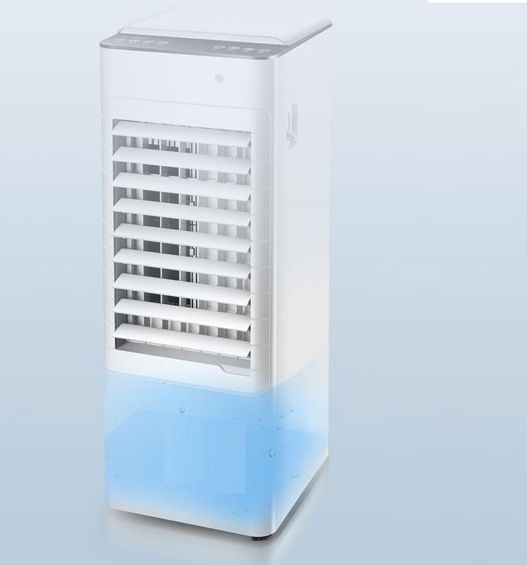 Refrigerador de ar de água por evaporação com controle remoto e ecrã táctil