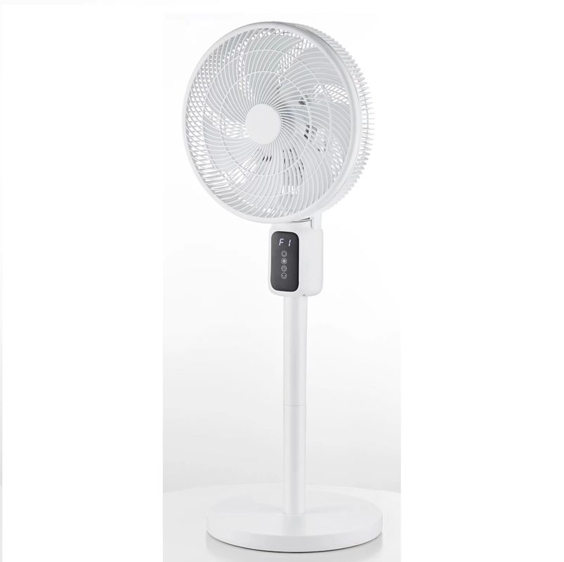 Ventilador automático de circulação da cabeça de agitação 12 polegadas LED Display Ventilador de refrigeração vertical do chão