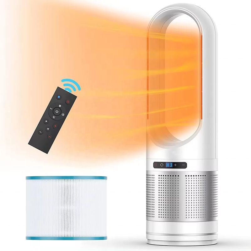 Casa Multi 3 in1 Refrigerante Aquecimento Purificador de Ar Piso Ventiladores Smart Standing Bladeless