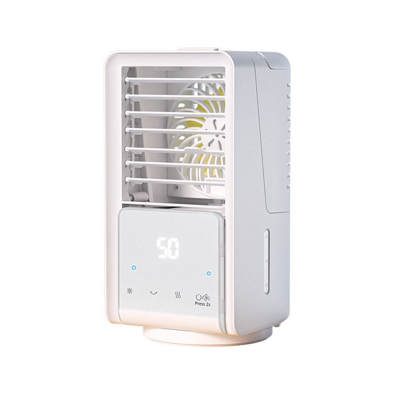 Ventilador de refrigeração por água USB Frio de ar de mesa pequeno com 3 modos de vento baixo/médio/alto 14*14*26cm
