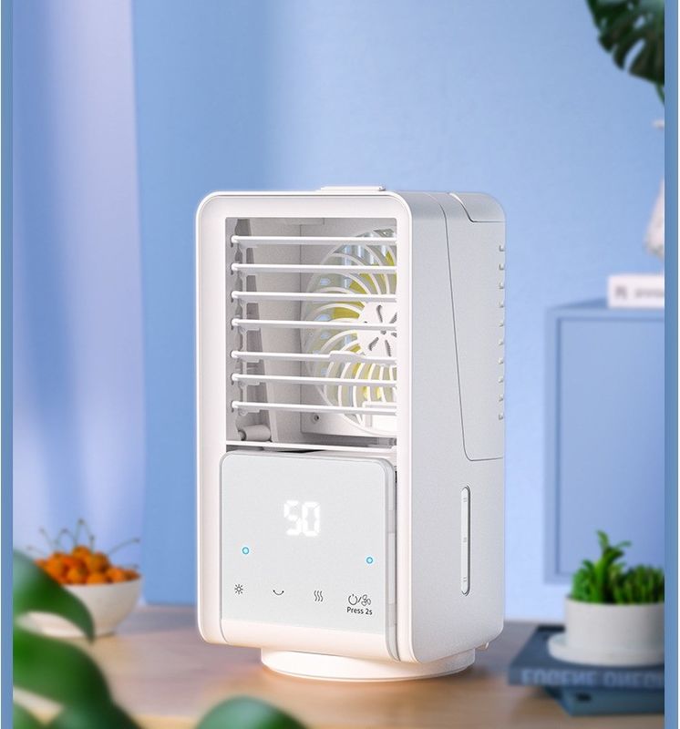 Refrigerador de ar recarregável portátil Ventilador de arrefecimento de mesa silencioso para escritório exterior interior