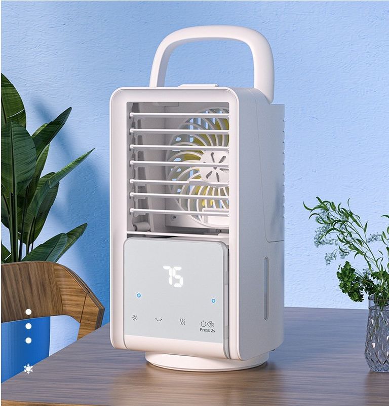 Fator de refrigeração de ar portátil de 4000 mAh Mini fonte de alimentação 9W Pequenos ar condicionados para casa recarregáveis