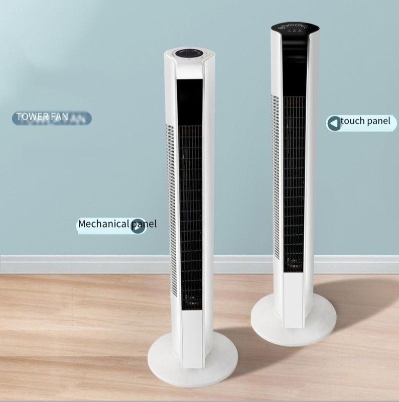 Ventilador de torre sem lâmina elétrico inteligente 84 * 26,5cm controlado por aplicativo Frio de ar forte e silencioso