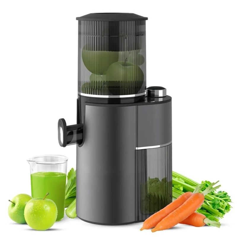 Máquina de extração de suco de frutas e vegetais original, prensada a frio, de pressão lenta, sem controle de aplicação