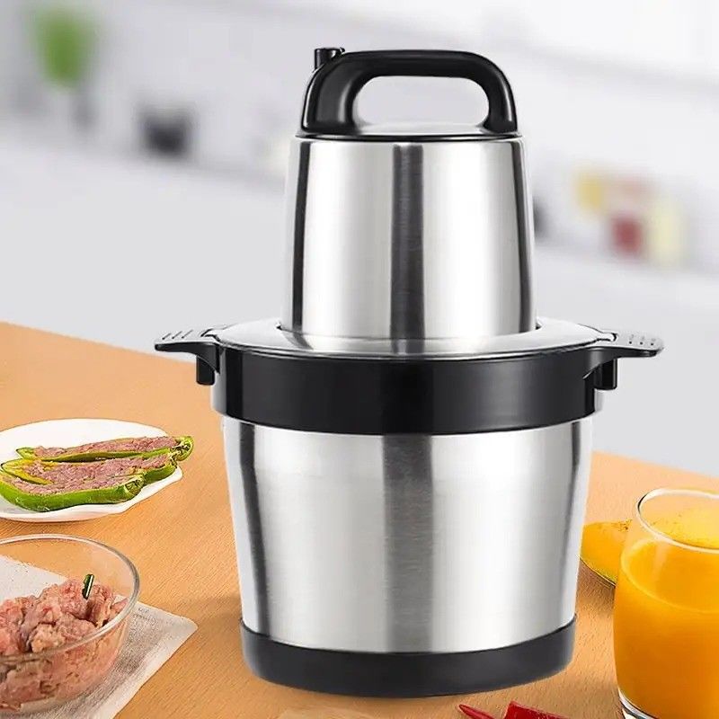 Máquina de moagem de carne elétrica de motor de cobre 100% para cortar alimentos e vegetais na cozinha