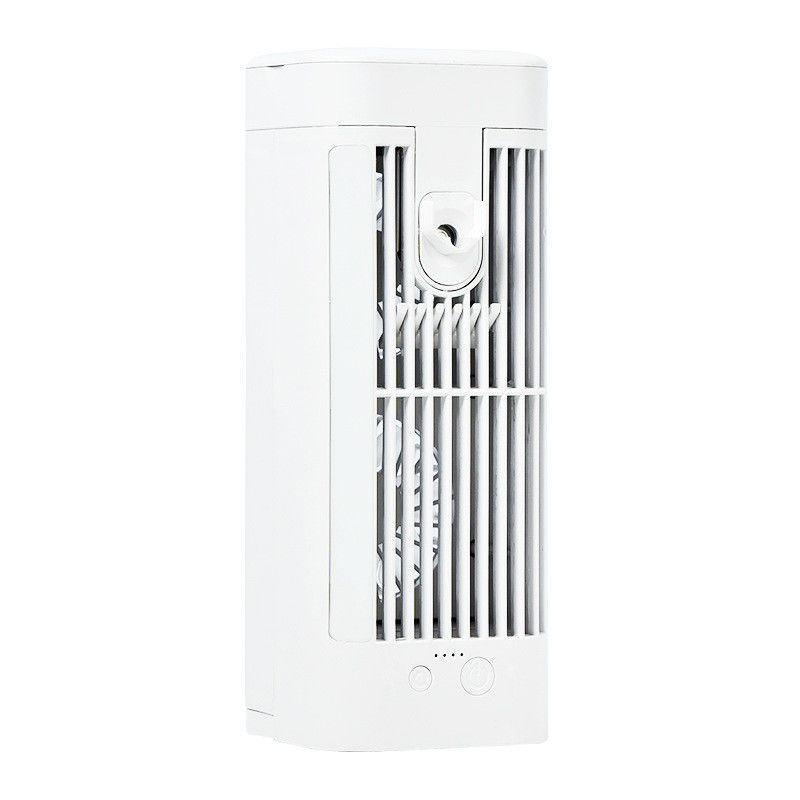 Ventilador de ar frio portátil de escritório com luz noturna e altura ajustável