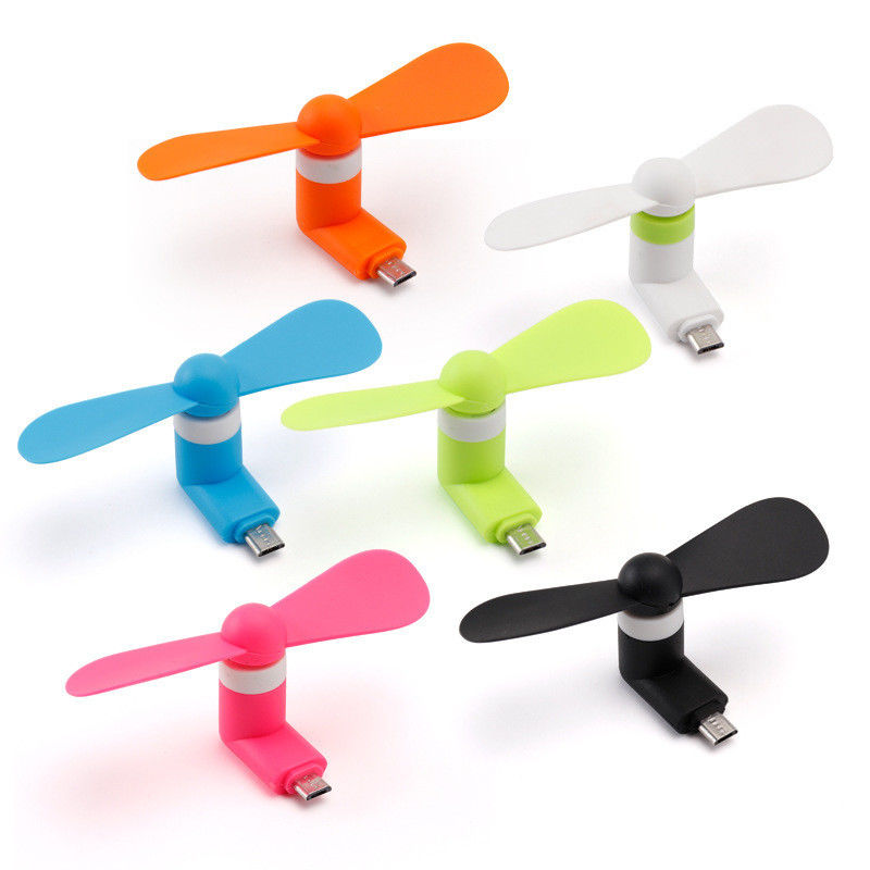 Logotipo personalizado Telefone móvel portátil 3 em 1 USB Tipo C Frio em jejum Mini ventilador para 15g