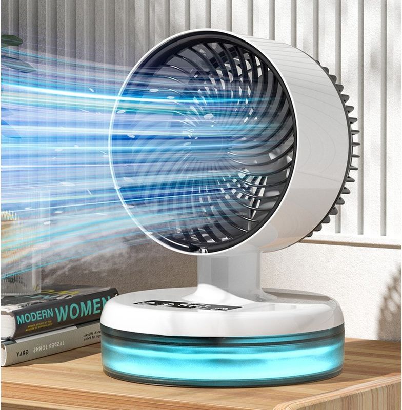Mini-condicionador de ar portátil para uso doméstico com umidificador de pulverização e ventilador de resfriamento por água USB