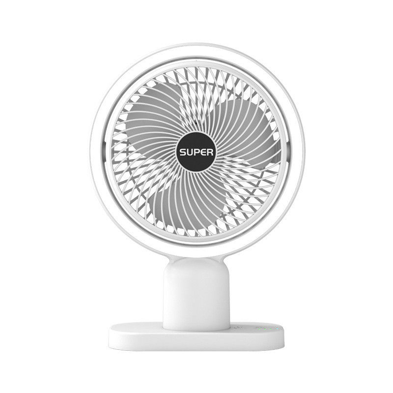 Molde privado NO Ventilador elétrico portátil de 6 polegadas com rotação USB e bateria recarregável